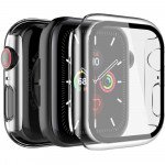 Wholesale Apple Watch Series 6/5/4/SE Hard Full Body Case with Tempered Glass 40MM (Clear)